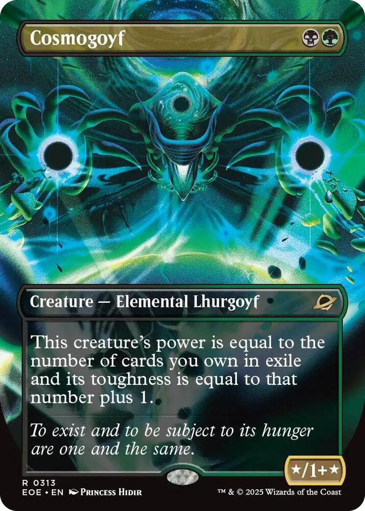 0313 Cosmogoyf (Borderless) R Edge of Eternities