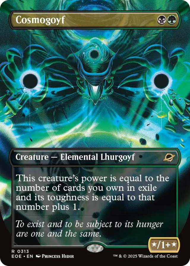 0313 Cosmogoyf (Borderless) R Edge of Eternities