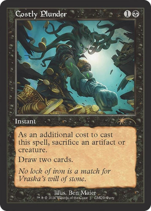 0001 Costly Plunder (Retro Frame) P WPN & Gateway Promos