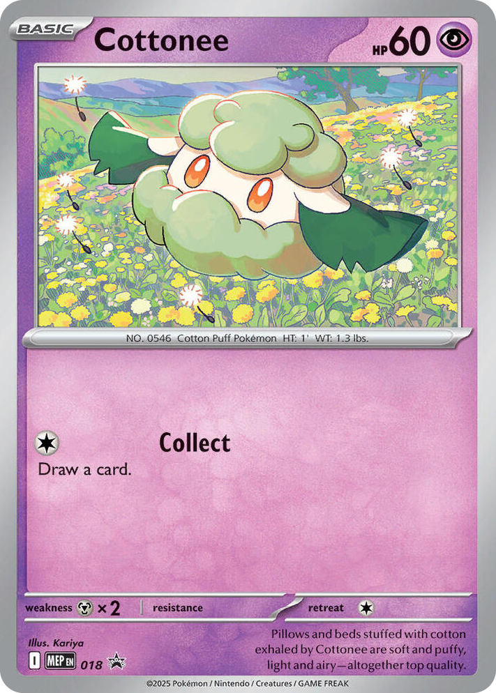 0018 Cottonee (Cosmos Holo) Promo Mega Evolution Promo