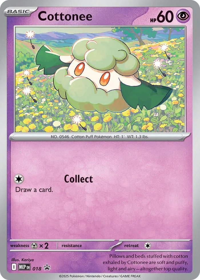 0018 Cottonee (Cosmos Holo) Promo Mega Evolution Promo