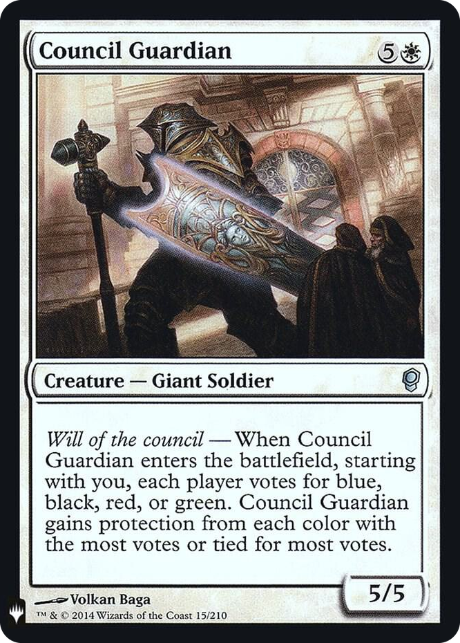 Council Guardian #15 U - The List Reprints Pokemon card