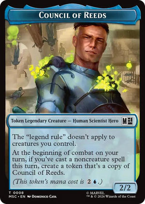 0008 Council of Reeds (0008) // Construct (0014) Double-Sided Token T Commander: Marvel Super Heroes