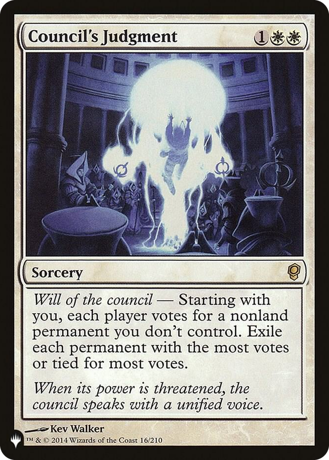 Council's Judgment #16 R - The List Reprints Pokemon card