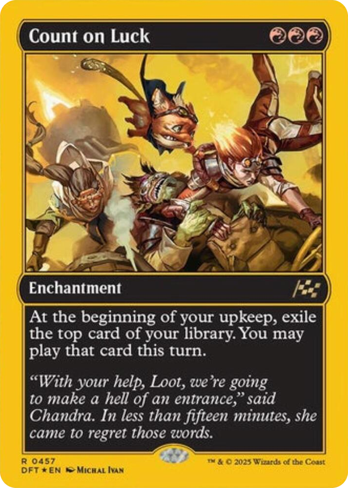 0457 Count on Luck (First-Place Foil) R Aetherdrift