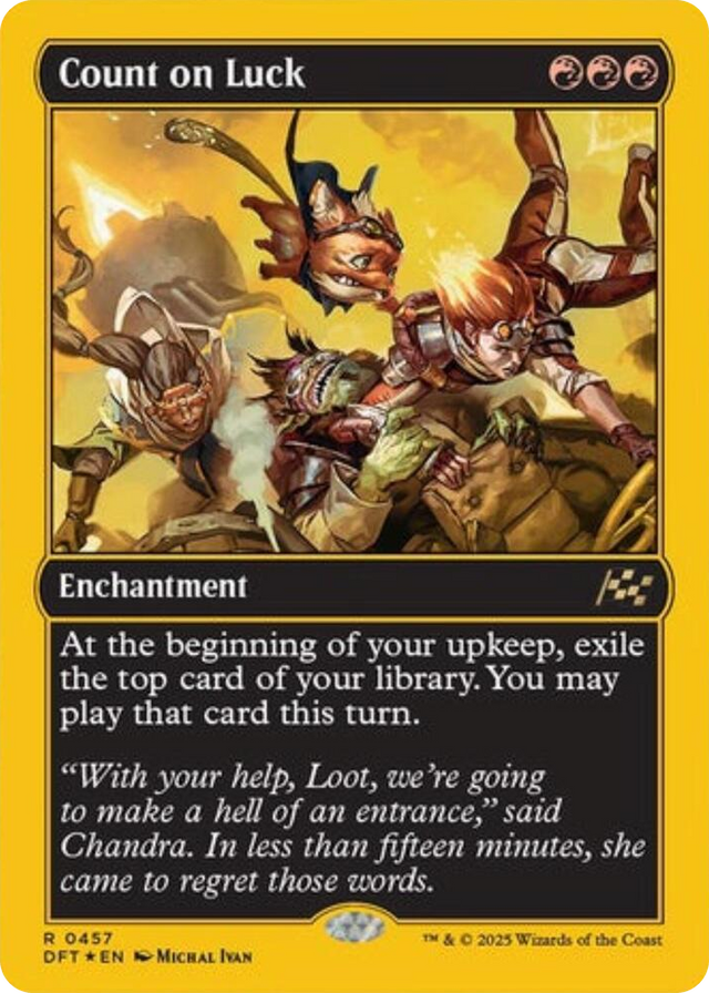 0457 Count on Luck (First-Place Foil) R Aetherdrift
