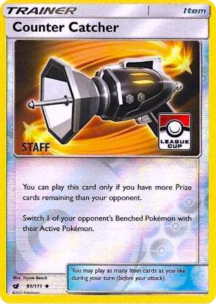 0091 Counter Catcher - 91/111 (League Cup) [Staff] Promo League & Championship Cards