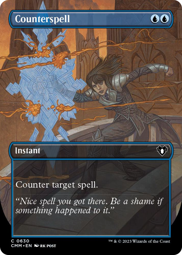 0630 Counterspell (Borderless) C Commander Masters