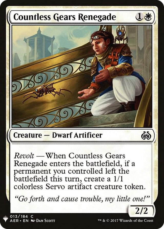 0013 Countless Gears Renegade C The List Reprints