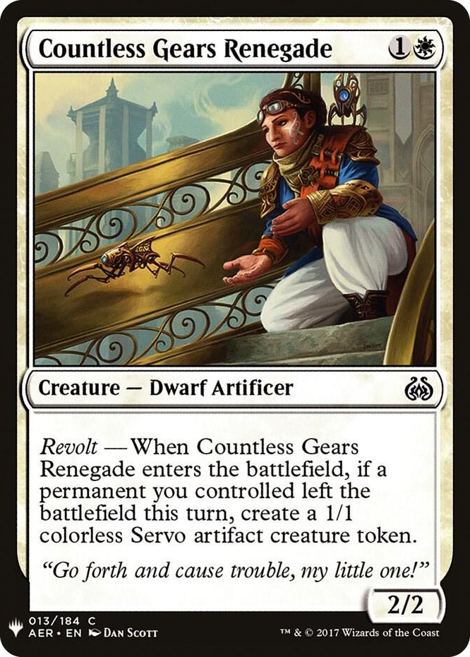 Countless Gears Renegade #13 C - The List Reprints Pokemon card
