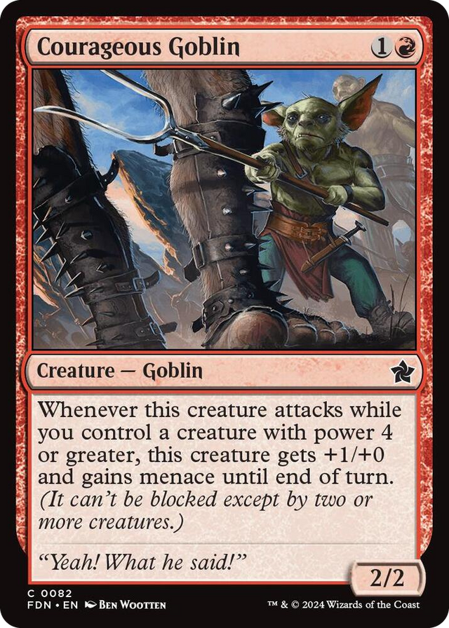 0082 Courageous Goblin C Foundations