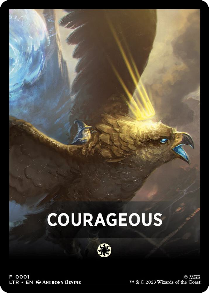 0001 Courageous Theme Card T Universes Beyond: The Lord of the Rings: Tales of Middle-earth