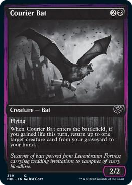 Courier Bat #369 C - Innistrad: Double Feature Pokemon card