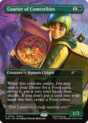 0004 Courier of Comestibles (Borderless) P Unique and Miscellaneous Promos
