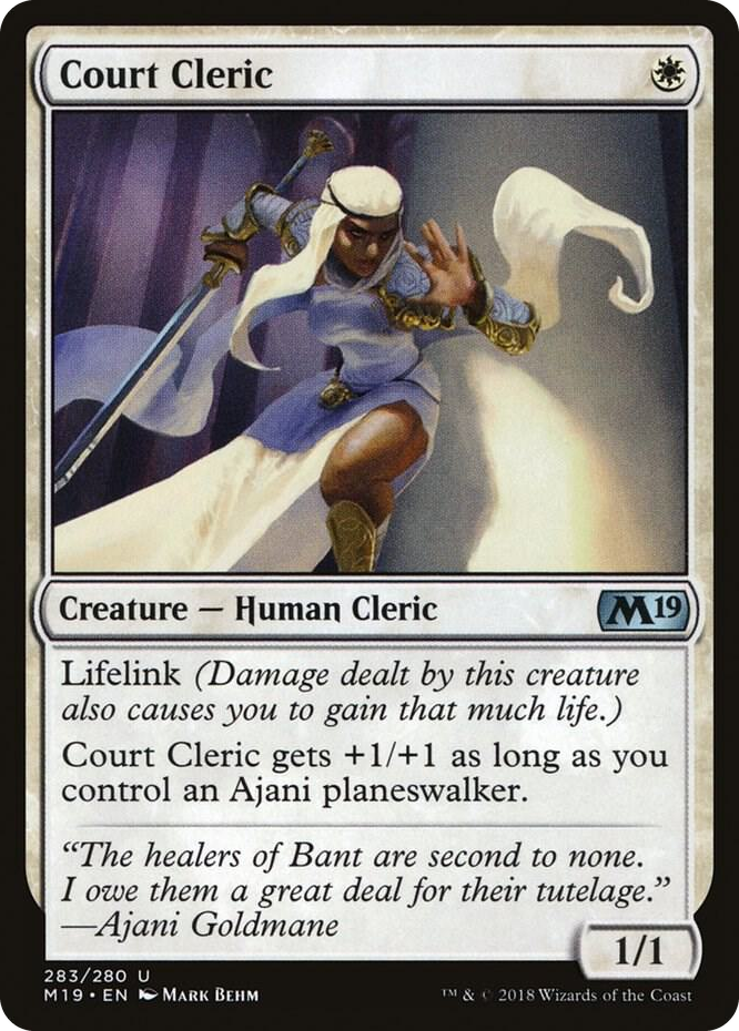0283 Court Cleric U Core Set 2019