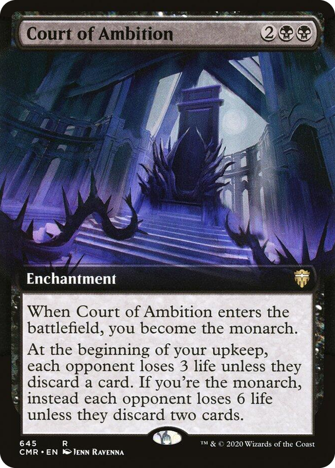 0645 Court of Ambition (Extended Art) R Commander Legends