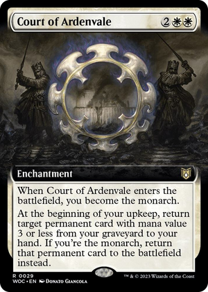 0029 Court of Ardenvale (Extended Art) R Commander: Wilds of Eldraine