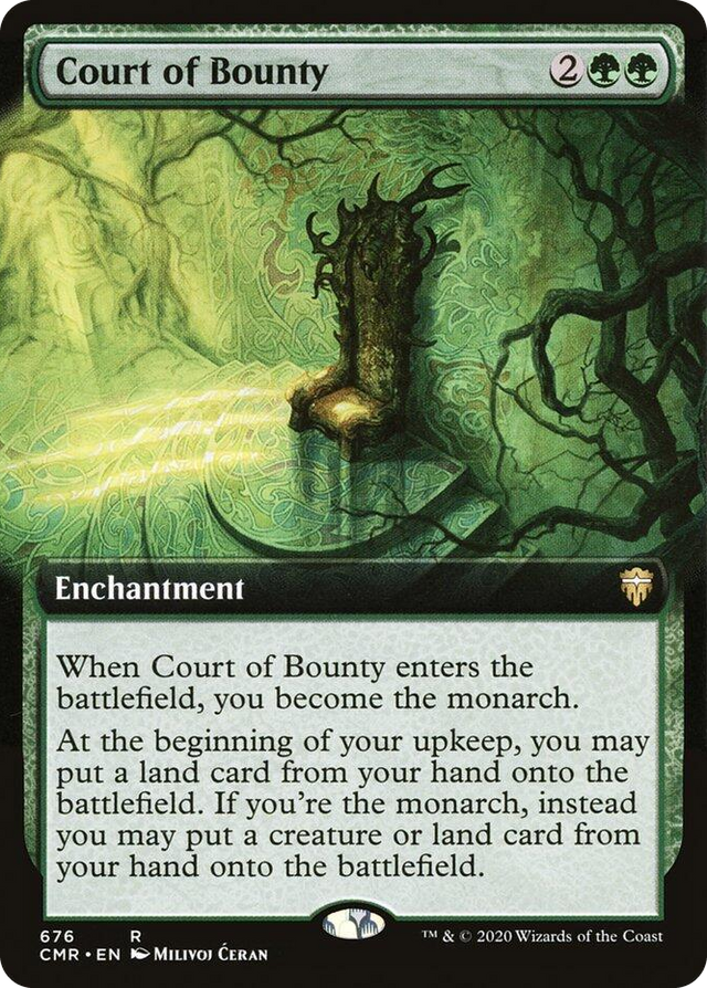 0676 Court of Bounty (Extended Art) R Commander Legends