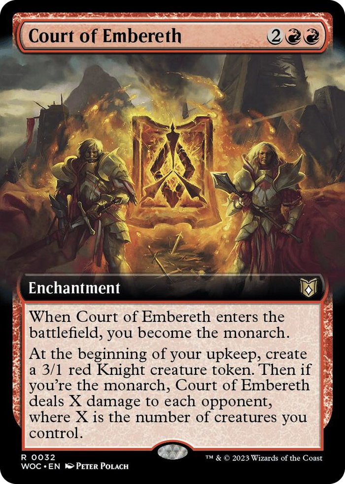 Court of Embereth (Extended Art) #32 R - Commander: Wilds of Eldraine Pokemon card
