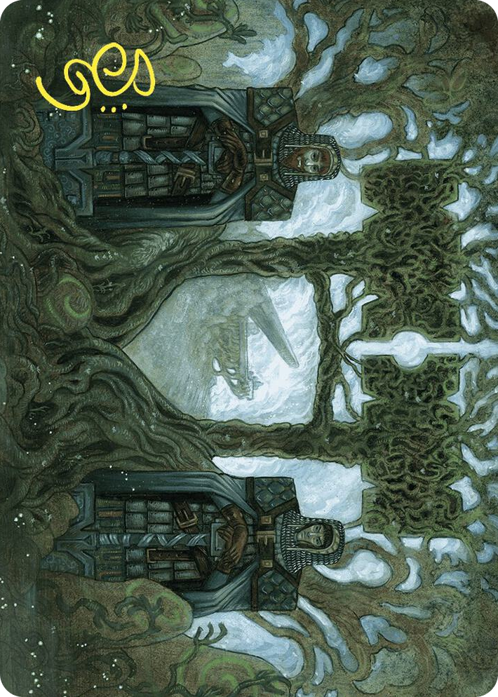 0054 Court of Garenbrig Art Card (Gold-Stamped Signature) S Art Series: Wilds of Eldraine