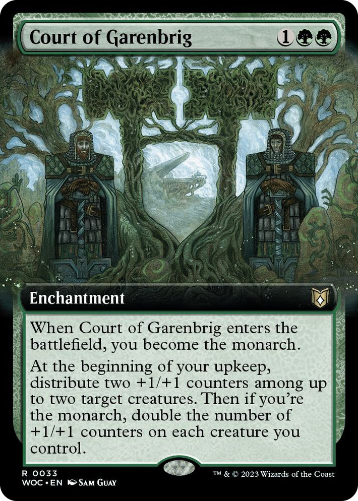 0033 Court of Garenbrig (Extended Art) R Commander: Wilds of Eldraine