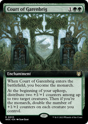 0033 Court of Garenbrig (Extended Art) R Commander: Wilds of Eldraine