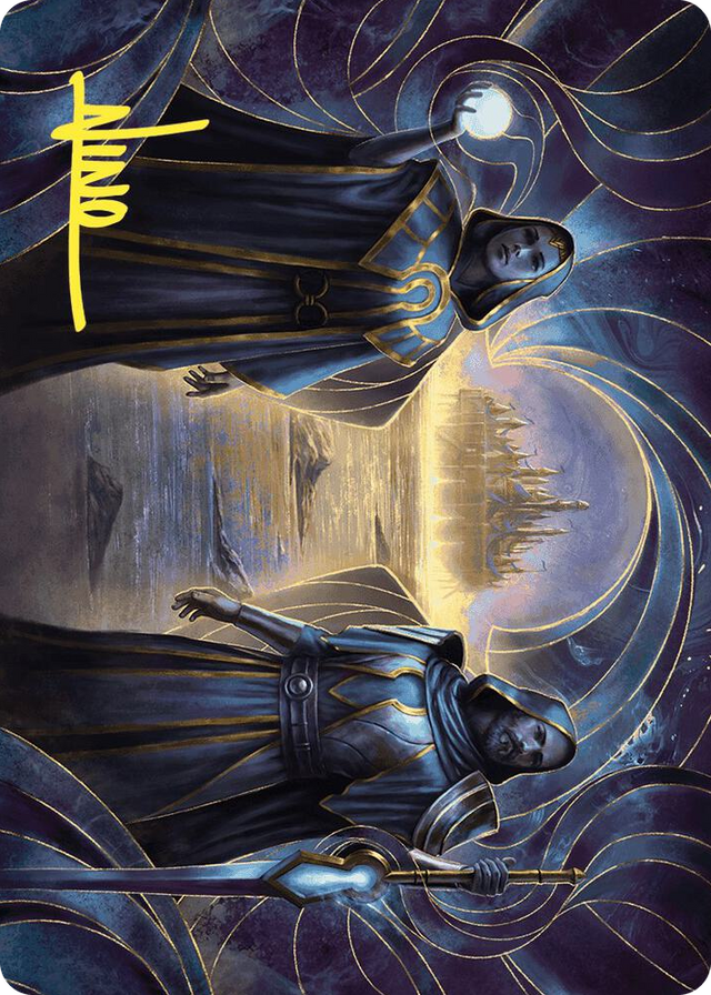 0052 Court of Vantress Art Card (Gold-Stamped Signature) S Art Series: Wilds of Eldraine