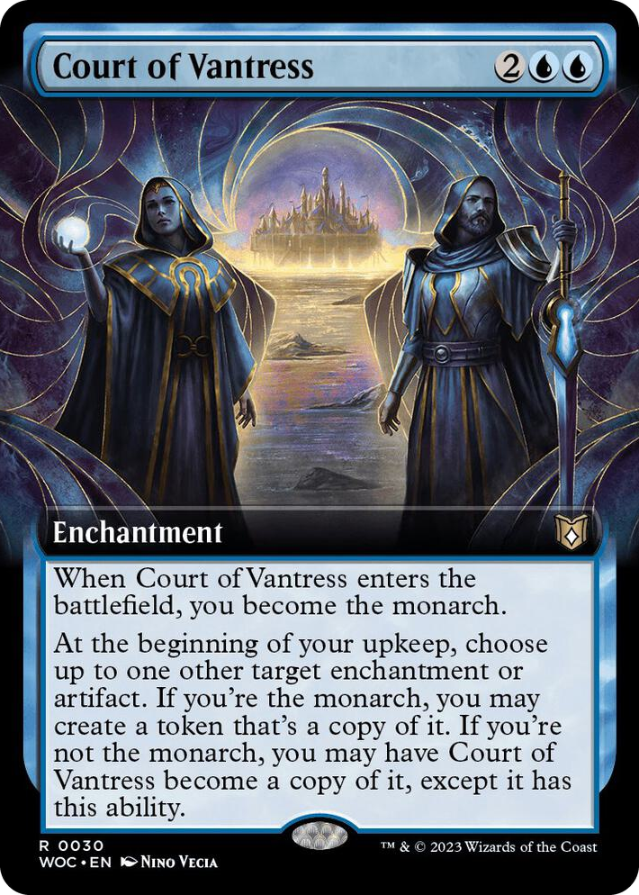 0030 Court of Vantress (Extended Art) R Commander: Wilds of Eldraine