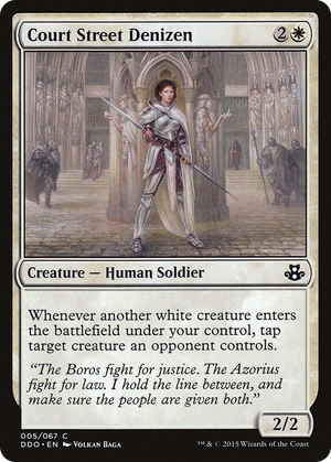 0005 Court Street Denizen C Duel Decks: Elspeth vs. Kiora
