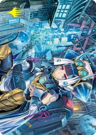 0051 Covert Technician Art Card (Gold-Stamped Signature) S Art Series: Kamigawa: Neon Dynasty