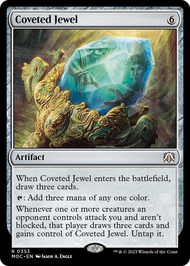 Coveted Jewel #353 R - Commander: March of the Machine Pokemon card