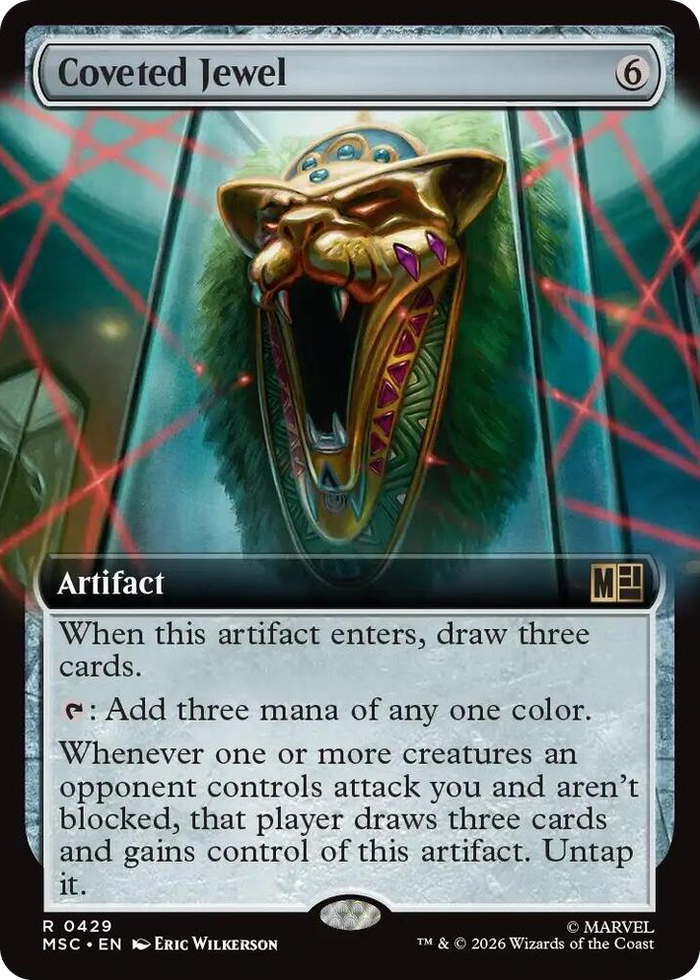 Coveted Jewel (Extended Art) #429 R - Commander: Marvel Super Heroes Pokemon card