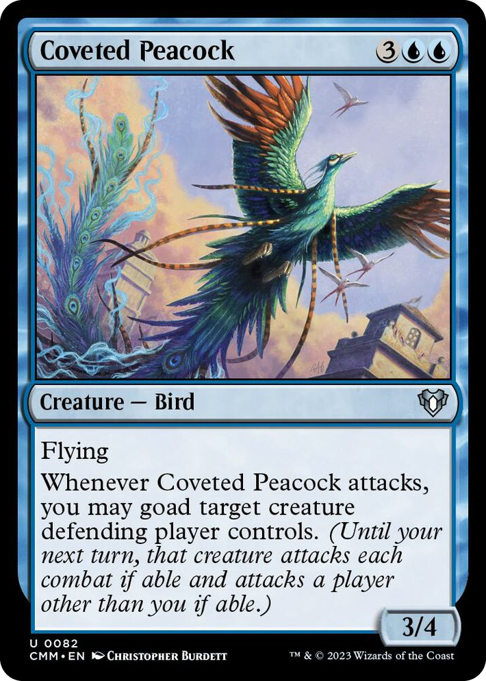 0082 Coveted Peacock U Commander Masters