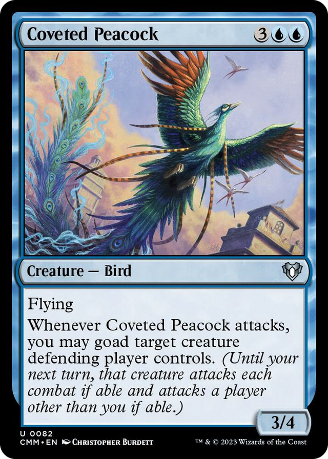 0082 Coveted Peacock U Commander Masters
