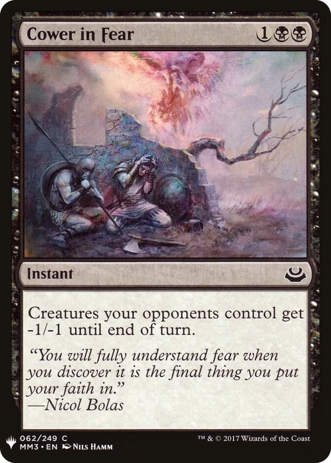 0062 Cower in Fear C The List Reprints