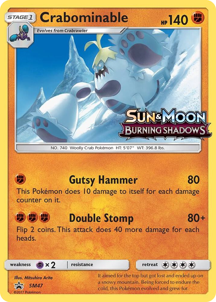 SM047 Crabominable - SM47 (Prerelease) Promo SM Promos