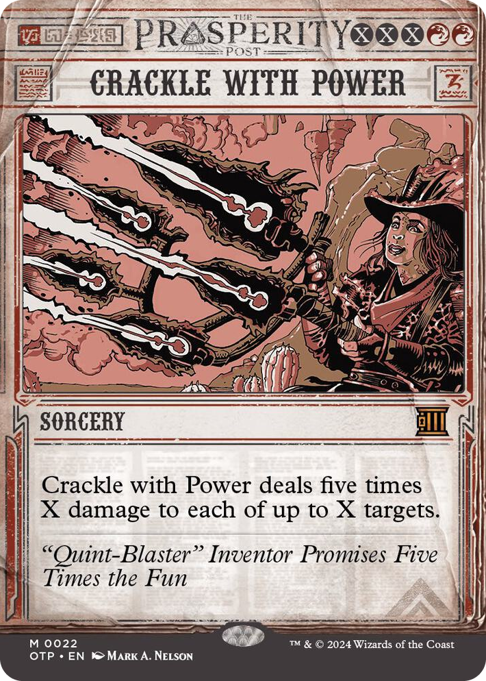 0022 Crackle with Power M Outlaws of Thunder Junction: Breaking News