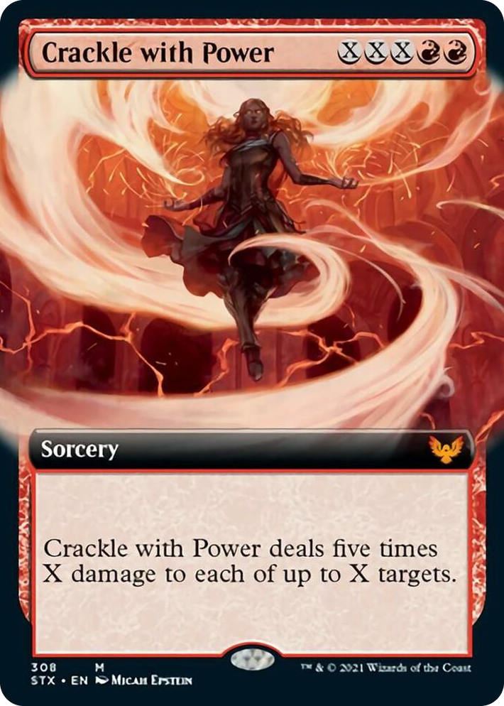 0308 Crackle with Power (Extended Art) M Strixhaven: School of Mages
