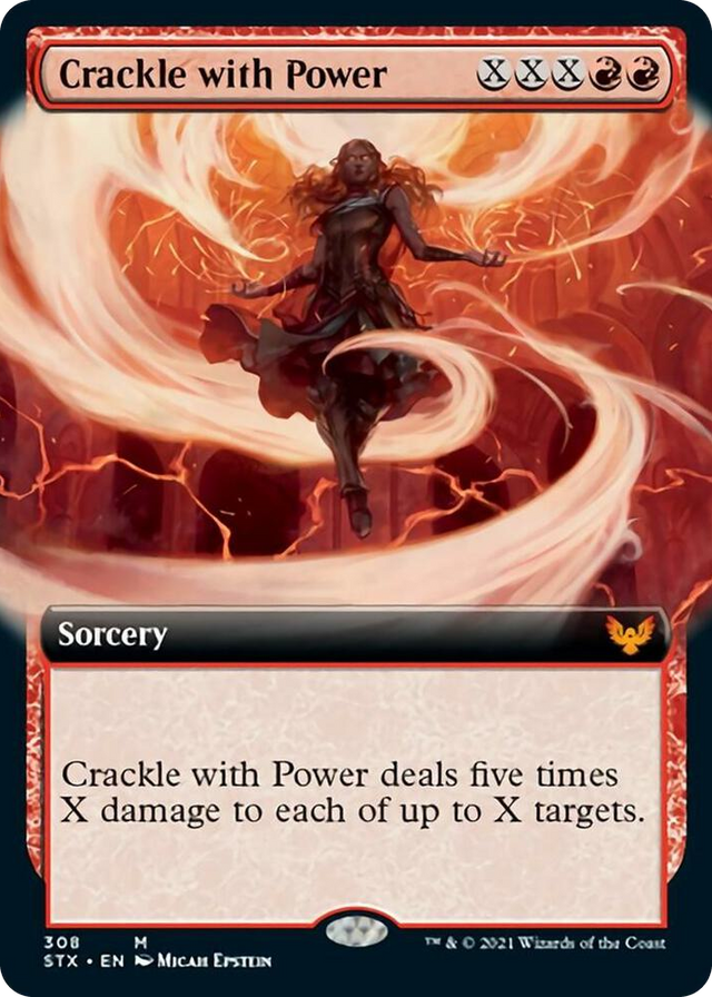 0308 Crackle with Power (Extended Art) M Strixhaven: School of Mages