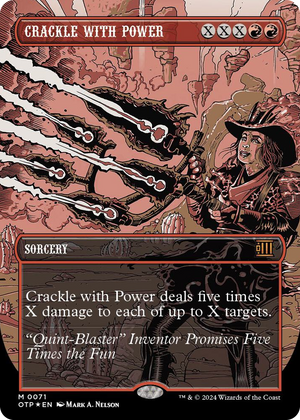 0071 Crackle with Power (Textured Foil) M Outlaws of Thunder Junction: Breaking News