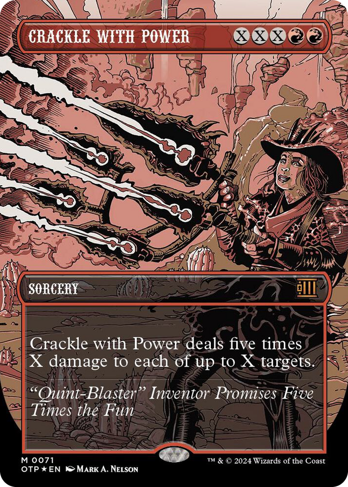 Crackle with Power (Textured Foil) #71 M - Outlaws of Thunder Junction: Breaking News Pokemon card
