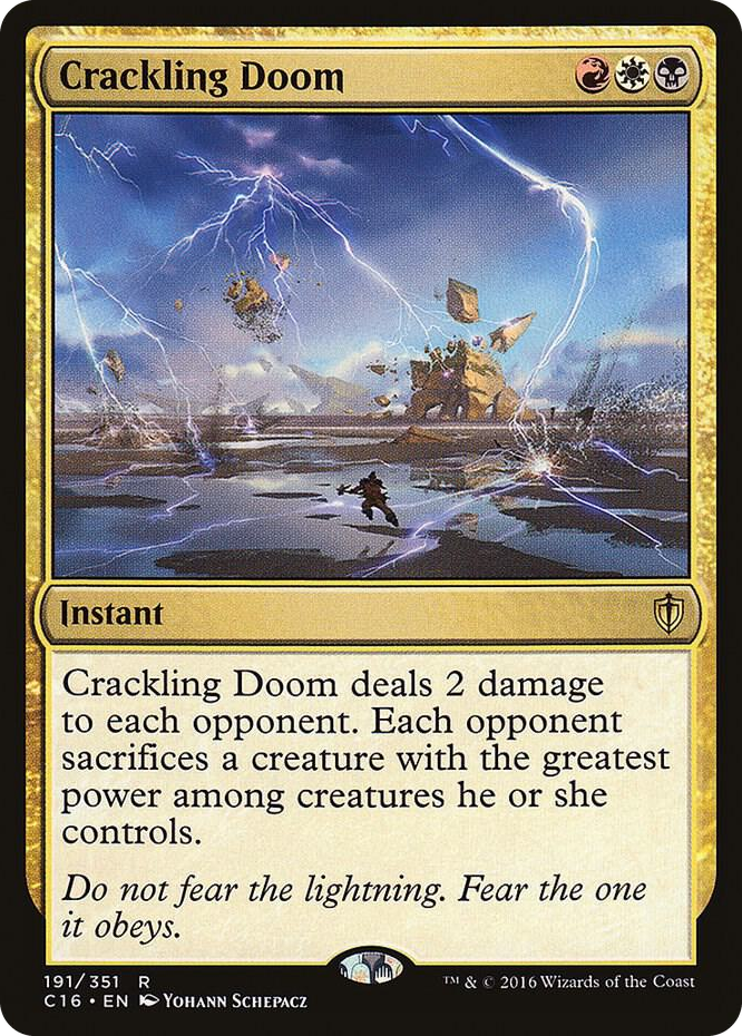 Crackling Doom #191 R - Commander 2016 Pokemon card