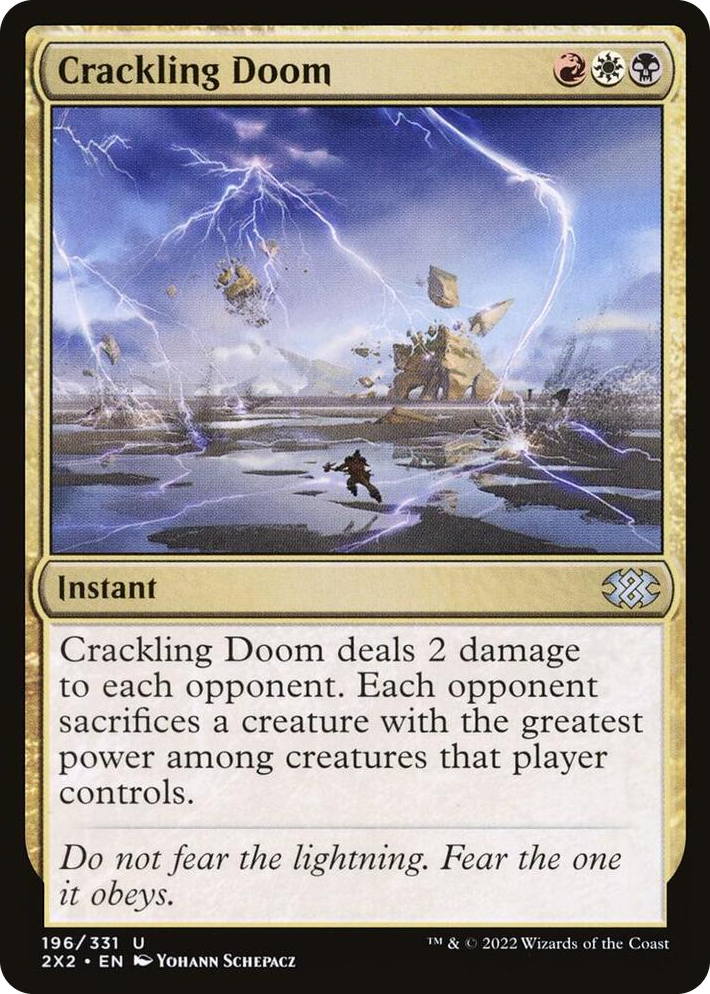 0196 Crackling Doom U Double Masters 2022