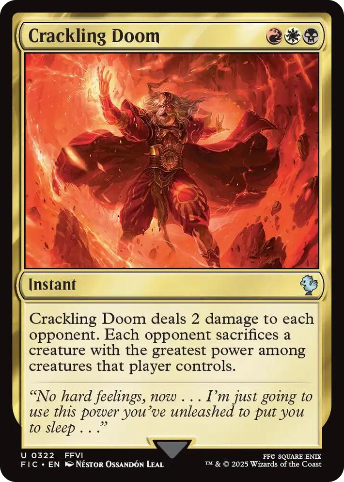 0322 Crackling Doom U Commander: FINAL FANTASY