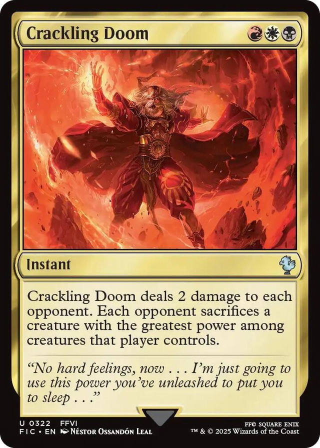 0322 Crackling Doom U Commander: FINAL FANTASY