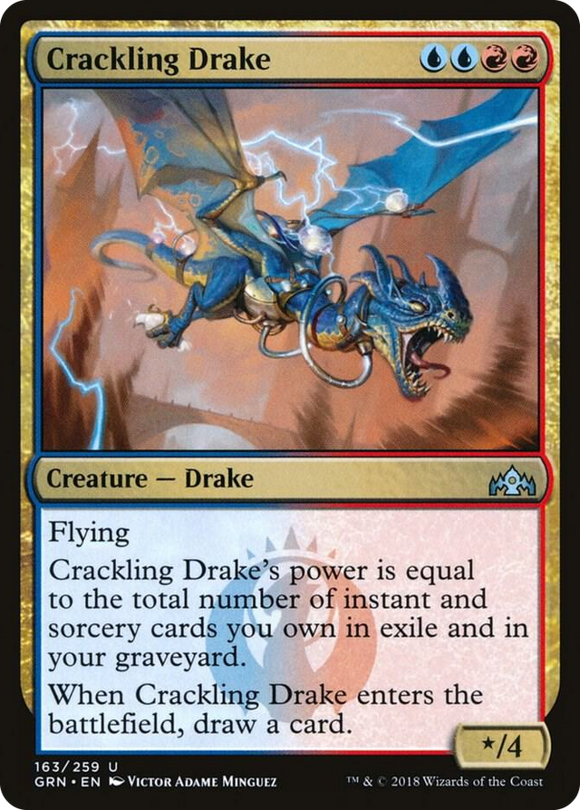 0163 Crackling Drake U Guilds of Ravnica