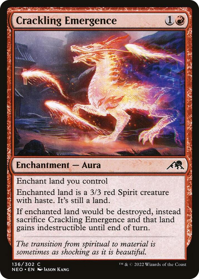 0136 Crackling Emergence C Kamigawa: Neon Dynasty
