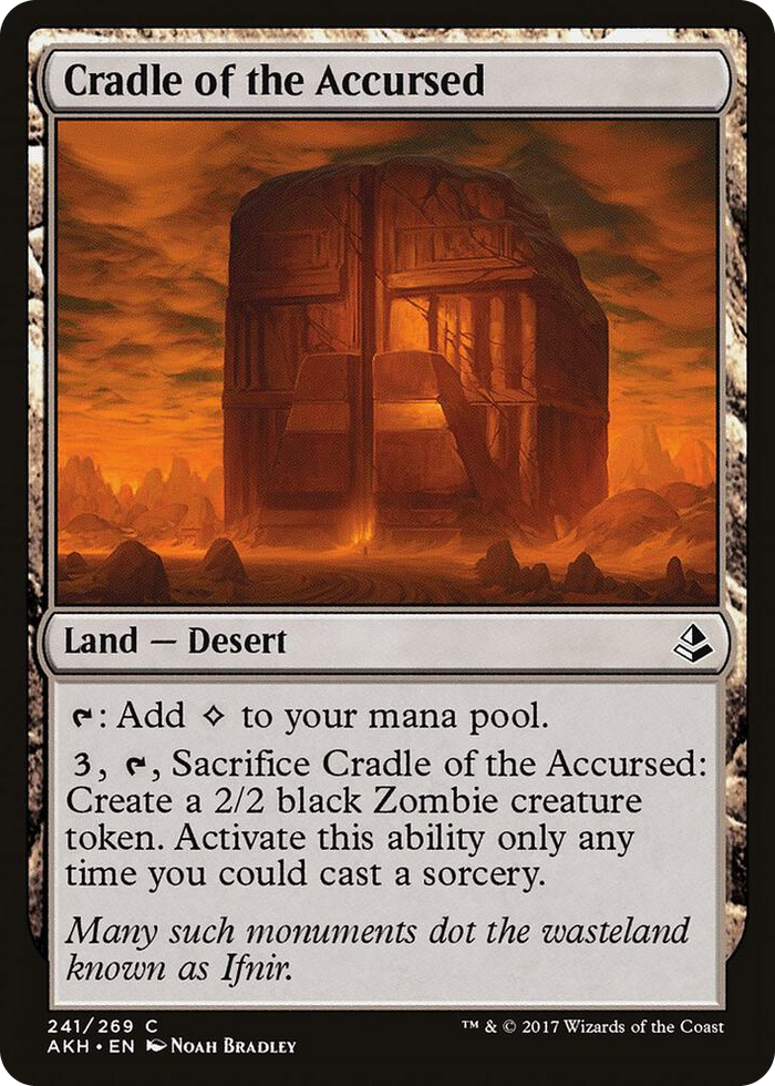 Cradle of the Accursed #241 C - Amonkhet Pokemon card