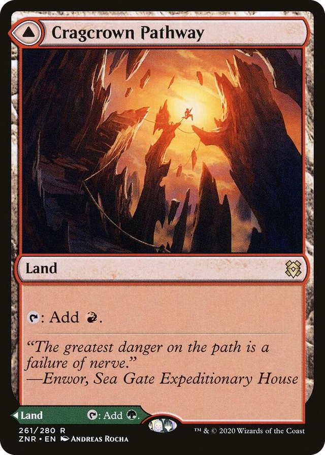 0261 Cragcrown Pathway R Zendikar Rising