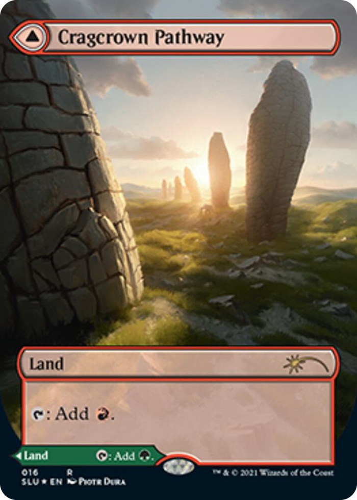 Cragcrown Pathway (Borderless) #16 R - Secret Lair Series Pokemon card